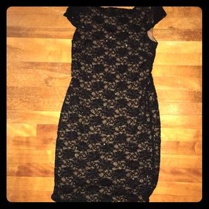Lacy black dress (size 10)